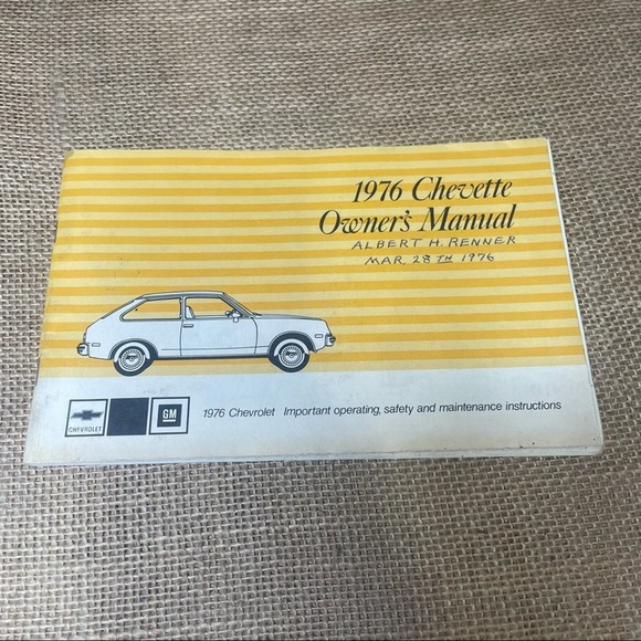 1976 Chevette Owners Manual Vintage - Picture 1 of 5